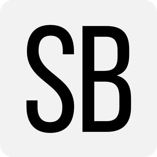 A gray square with Sb written in black