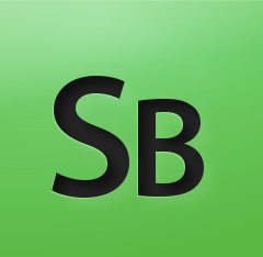 A green square with Sb written in black